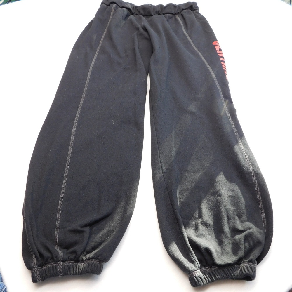 Sweatpants Mens XL Black Central WA CWU Wildcats Joggers Fleece Cotton Blend